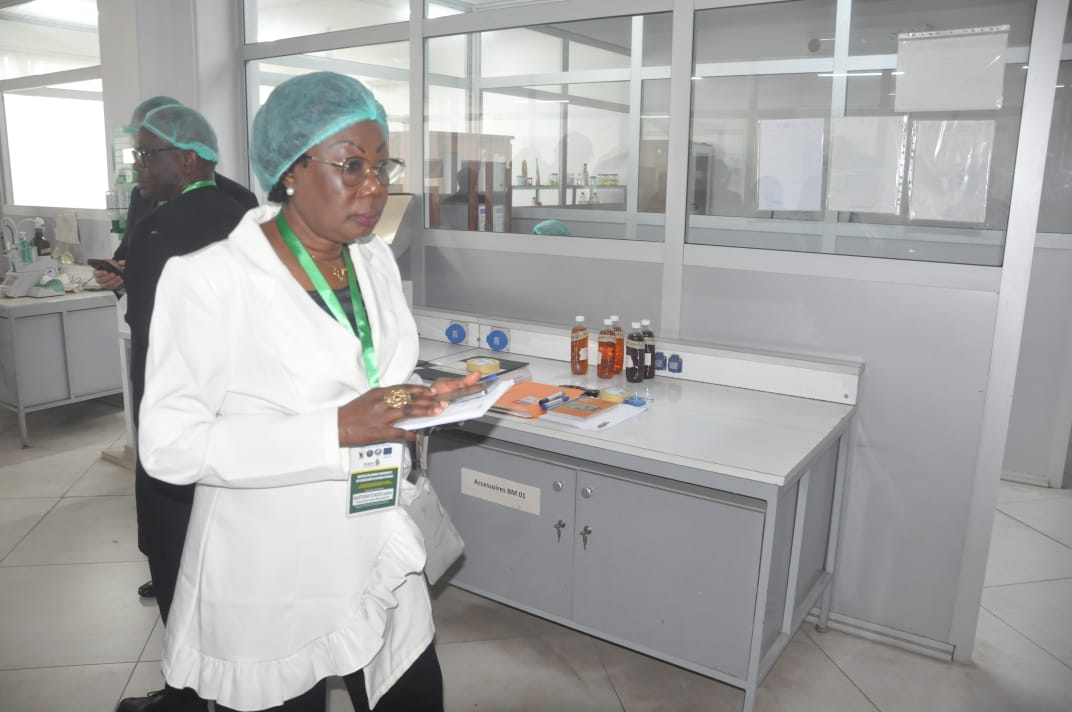 Observation of an analysis station in the laboratory